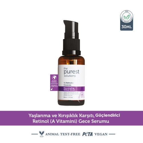 The Purest Solutions %1 Retinol + Ceramide Rejuvenating Retinol Serum 30 ml - 4