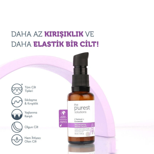 The Purest Solutions %1 Retinol + Ceramide Rejuvenating Retinol Serum 30 ml - 7