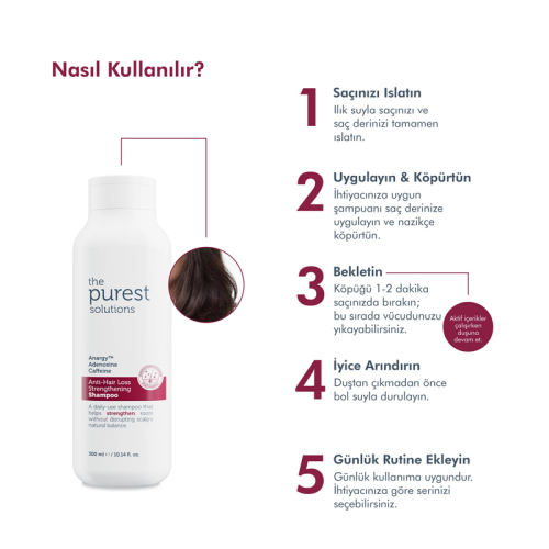 The Purest Solutions Adenozin İçerikli Dökülme Karşıtı Bakım Sağlayan Şampuan 300 ml - 6