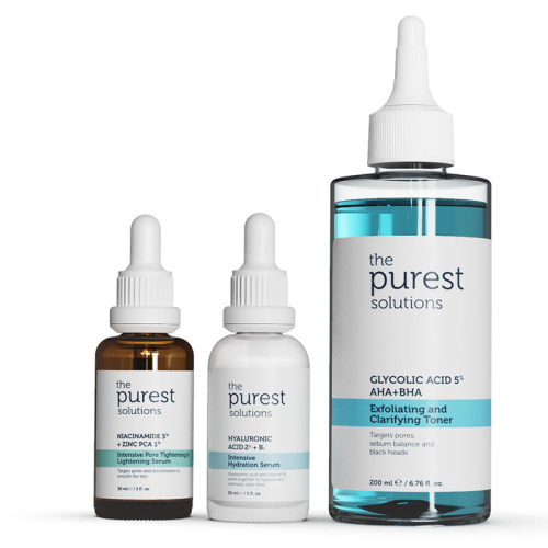 The Purest Solutions Düzensiz Cilt Görünümü Karşıtı Bakım Seti - The Purest Solutions