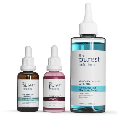 The Purest Solutions Düzensiz Ciltler İçin Aydınlatıcı Bakım Seti - The Purest Solutions