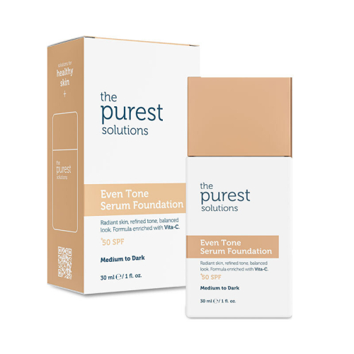 The Purest Solutions Even Tone Leke Karşıtı Serum Fondöten SPF50+ 30 ml - Orta-Koyu Ton - The Purest Solutions