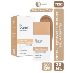 The Purest Solutions Even Tone Leke Karşıtı Serum Fondöten SPF50+ 30 ml - Orta-Koyu Ton - 2
