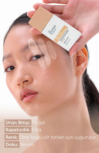 The Purest Solutions Even Tone Leke Karşıtı Serum Fondöten SPF50+ 30 ml - Orta-Koyu Ton - 3