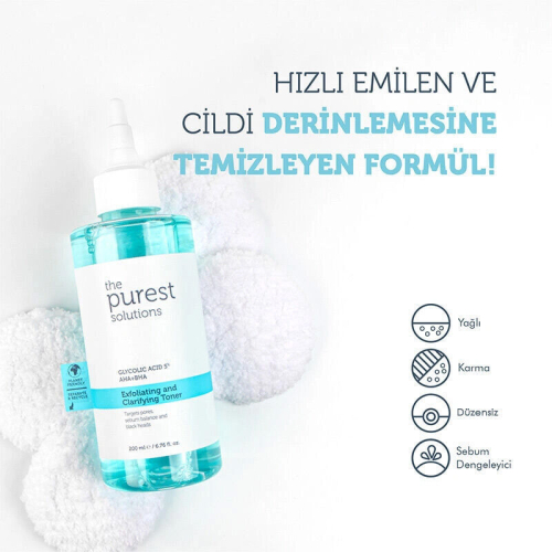 The Purest Solutions Exfoliating + Clarifying Toner 200 ml - 8