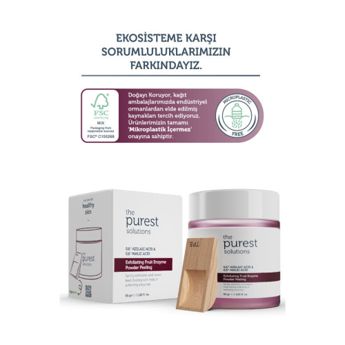 The Purest Solutions Exfoliating Fruit Enzyme Powder Peeling 55 gr - The Purest Solutions