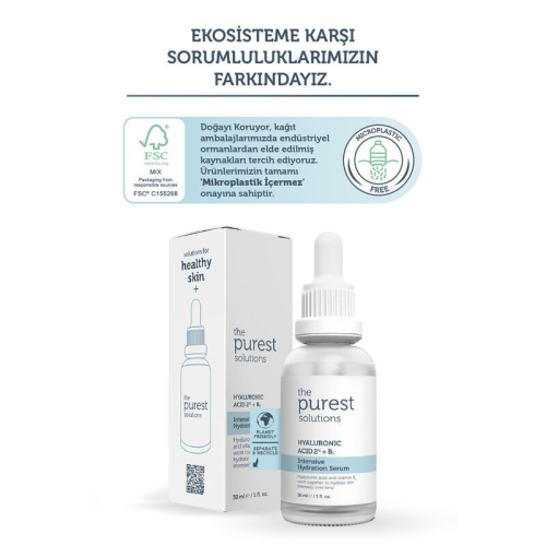 The Purest Solutions Hyaluronic Acid %2 + B5 Intensive Hydration Serum 30 ml - 3