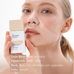 The Purest Solutions Hydra Glow Nemlendirici Serum Fondöten SPF50+ 30 ml - Açık-Orta Ton - 4