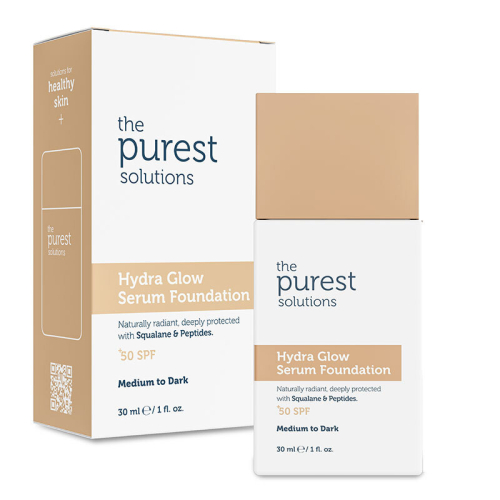 The Purest Solutions Hydra Glow Nemlendirici Serum Fondöten SPF50+ 30 ml - Orta-Koyu Ton - The Purest Solutions
