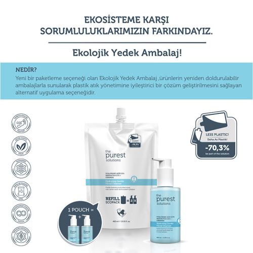 The Purest Solutions Hydrating Gentle Facial Cleanser 400 ml - Refill - 2