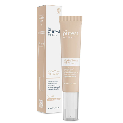 The Purest Solutions Kuru ve Karma Ciltler İçin Yoğun Nemlendirici BB Krem SPF 50+ 40 ml - Açık-Orta Ton - The Purest Solutions