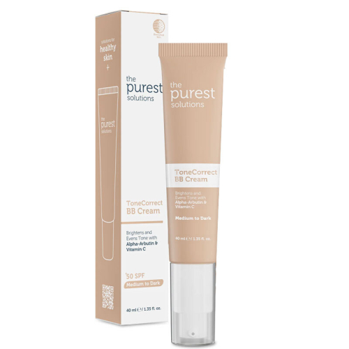 The Purest Solutions Lekeli Ciltler İçin Cilt Tonu Eşitleyici BB Krem SPF50+ 40 ml Orta-Koyu Ton - The Purest Solutions