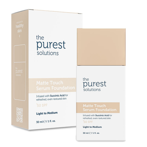 The Purest Solutions Matte Touch Sebum Dengeleyici ve Matlaştırıcı Serum Fondöten SPF50+ 30 ml - Açık-Orta Ton - The Purest Solutions