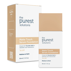 The Purest Solutions Matte Touch Sebum Dengeleyici ve Matlaştırıcı Serum Fondöten SPF50+ 30 ml - Orta-Koyu Ton - 1