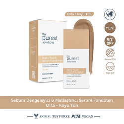 The Purest Solutions Matte Touch Sebum Dengeleyici ve Matlaştırıcı Serum Fondöten SPF50+ 30 ml - Orta-Koyu Ton - 3
