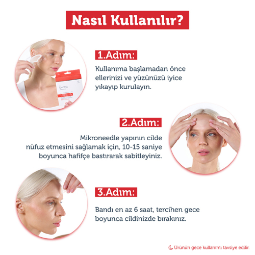The Purest Solutions Microneedle Teknolojili Sıkılaştırıcı ve İnce Çizgi Karşıtı Alın Bölgesi Bandı - 5
