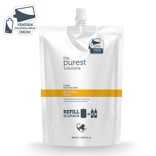 The Purest Solutions Oil Control Toner 400 ml - Refill - 2
