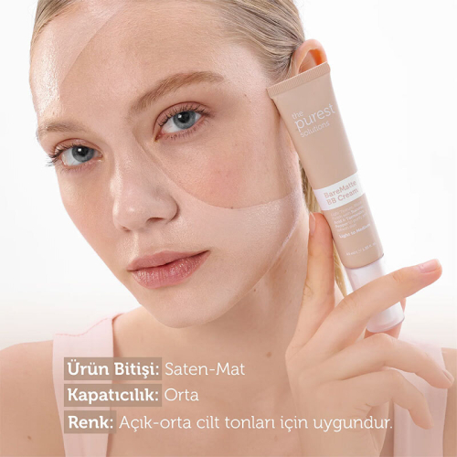 The Purest Solutions Yağlı ve Karma Ciltler İçin Matlaştırıcı BB Krem SPF 50+ 40 ml – Açık-Orta Ton - 3