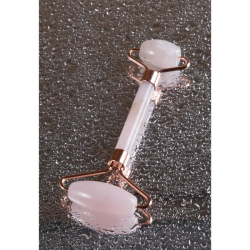 Therapium Naturalis Pembe Kuvars Roller Çift Taraflı Yüz Masaj Aleti - 2