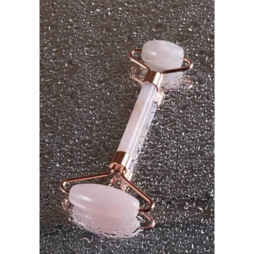 Therapium Naturalis Pembe Kuvars Roller Çift Taraflı Yüz Masaj Aleti - 2