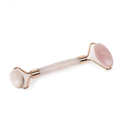 Therapium Naturalis Pembe Kuvars Roller Çift Taraflı Yüz Masaj Aleti - 1