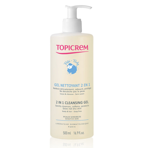 Topicrem Bebekler İçin İkisi Bir Arada Temizleme Jeli 500 ml - 1