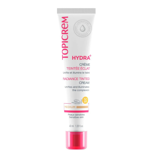 Topicrem Hydra+ Tinted Radiance Cream SPF 50+ 40 ml - Medium - Topicrem