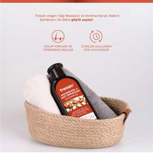 Tresan Argan Yağı Besleyici Kırılma Karşıtı Bakım Şampuanı 300 ml - Tresan