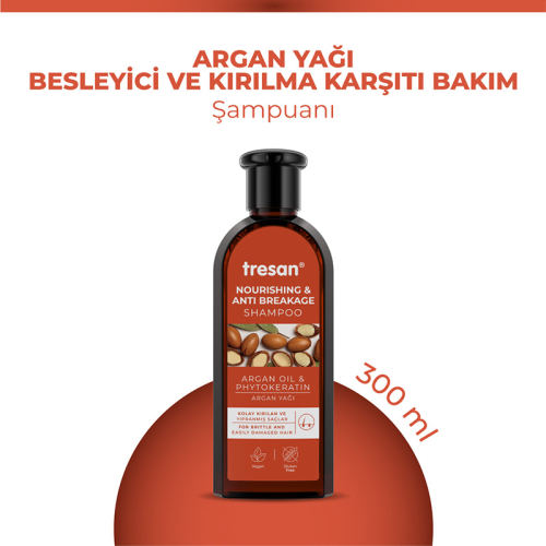 Tresan Argan Yağı Besleyici Kırılma Karşıtı Bakım Şampuanı 300 ml - 3