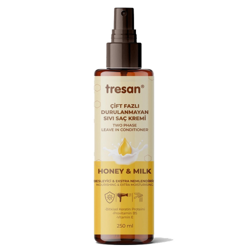 Tresan Bal ve Süt Çift Fazlı Durulanmayan Sıvı Saç Kremi 250 ml - Tresan