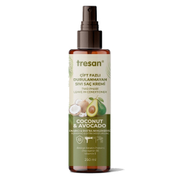 Tresan Hindistan Cevizi ve Avokado Çift Fazlı Durulanmayan Sıvı Saç Kremi 250 ml - 1