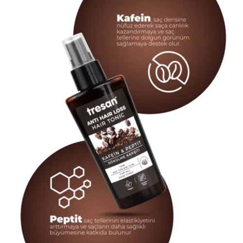 Tresan Kafein & Peptit Dökülme Karşıtı Vegan Saç Toniği 125 ml - 4