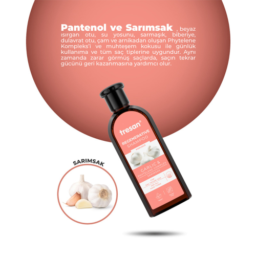 Tresan Sarımsak Özlü Bakım Şampuanı ( Kokusuz ) 300 ml - 4