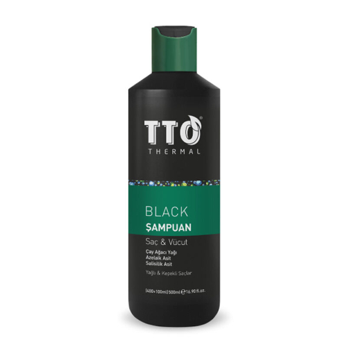 TTO Black Saç ve Vücut Şampuanı 400+100 ml - TTO
