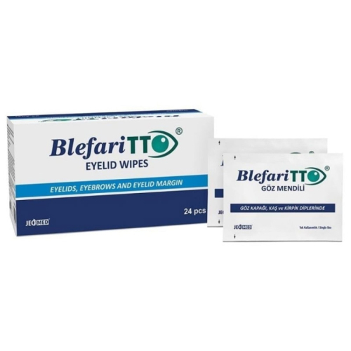 TTO Blepharitto Göz Çevresi Temizleme Mendili 24 Adet - 1