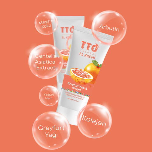 TTO El Kremi Greyfurt Yağı ve Kolajen El Kremi 50 ml - 3