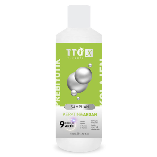 TTO X Keratin ve Argan Prebiyotik Şampuan 500 ml - 1