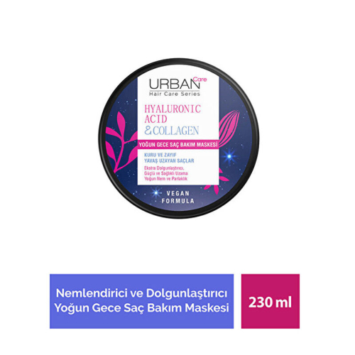 Urban Care Hyaluronic Acid - Collagen Yoğun Gece Saç Bakım Maskesi 230 ml - 3