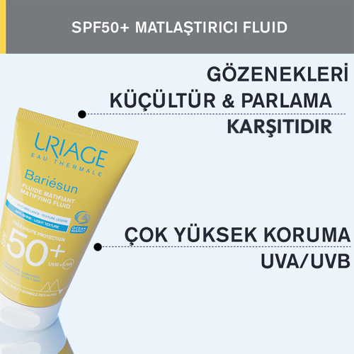 Uriage Bariesun SPF 50+ Mat Fluid Güneş Kremi 50 ml - 2