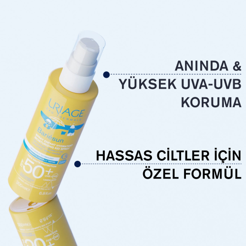 Uriage Bariesun SPF50+Çocuklar İçin Yüz ve Vücut Güneş Koruyucu Sprey 200 ml - 2