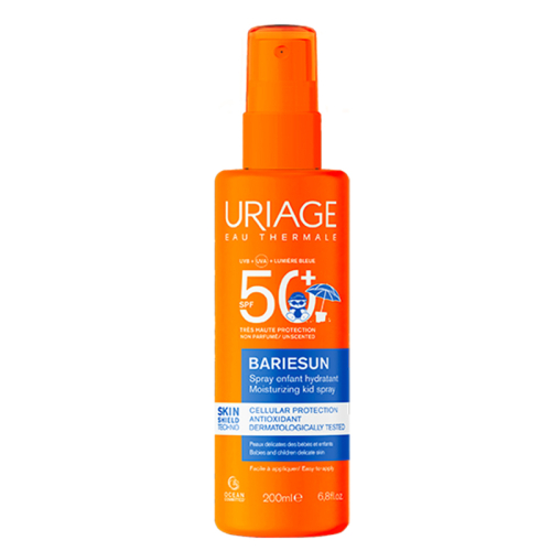 Uriage Bariesun SPF50+ Çocuklar İçin Yüz ve Vücut için Parfüm İçermeyen Güneş Koruyucu Sprey 200 ml - Uriage