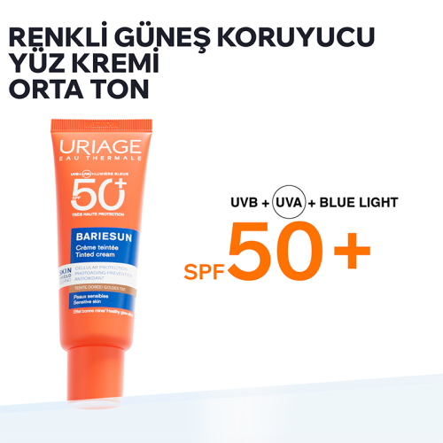 Uriage Bariesun SPF50+ Orta Ton Renkli Güneş Kremi 50 ml - 2