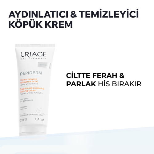 Uriage Depiderm Aydınlatıcı Temizleyici Köpük Krem 100 ml - Uriage