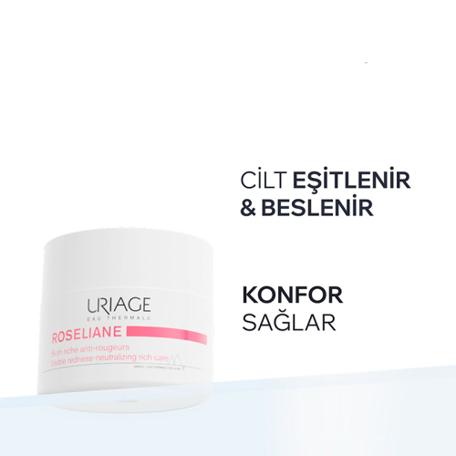 Uriage Roseliane Hassas Ciltler İçin Kızarıklık Karşıtı Yoğun Krem 50 ml - Uriage