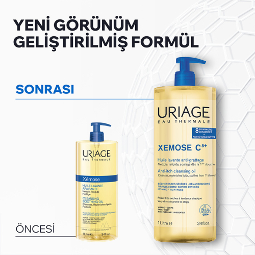 Uriage Xemose C8+ Çok Kuru Ciltler İçin Temizleme Yağı 1L - 5