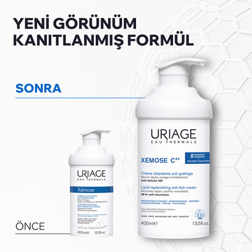Uriage Xemose C8+ Çok Kuru Ciltler İçin Ferahlatıcı Krem 400 ml - 6