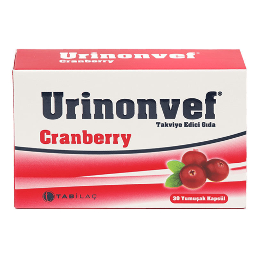 Urinonvef Cranberry 30 Kapsül - TAB İlaç Sanayi A.Ş