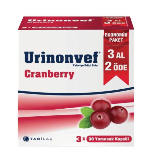 Urinonvef Cranberry 30 Kapsül 3 AL 2 ÖDE - 2