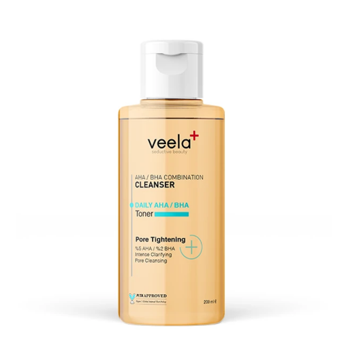 Veela Gözenek Sıkılaştırıcı ve Siyah Nokta Karşıtı AHA BHA Tonik 200 ml - Veela