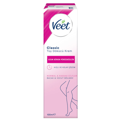 Veet Classic Normal ve Hassas Ciltler İçin Tüy Dökücü Krem 100 ml - Veet